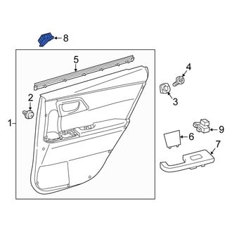 Scion OE - Rear Left Door Opening Trim