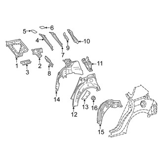 Scion OE - Quarter Panel - Inner Structure