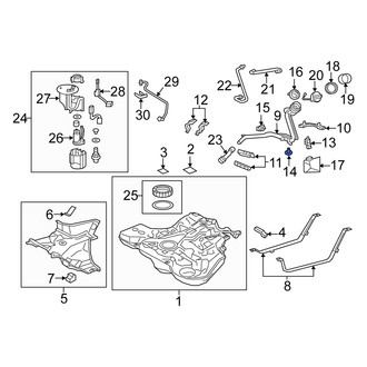 Scion OE - Fuel Tank Shield Clip