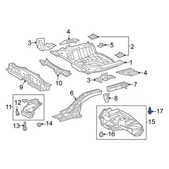 Scion OE - Floor Pan Splash Shield Clip