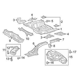 Scion OE - Rear Body & Floor - Floor & Rails