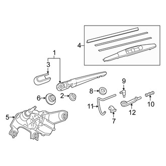 Scion OE - Lift Gate - Wiper & Washer Components