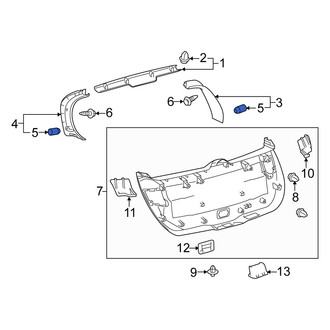 Scion OE - Liftgate Trim Cover Clip