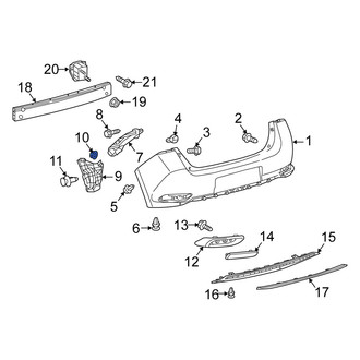 Scion OE - Bumper Cover Support Rail Clip