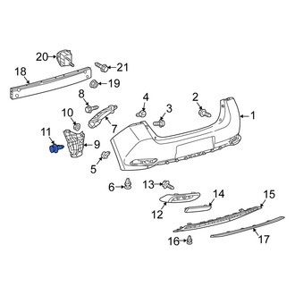 Scion OE - Bumper Cover Support Rail Clip