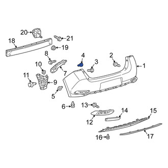 Scion OE - Bumper Impact Absorber Nut