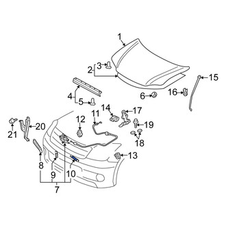 Scion OE - Front Hood Pop Up Spring