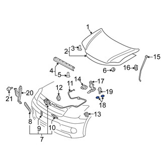 Scion OE - Hood Hinge Seal