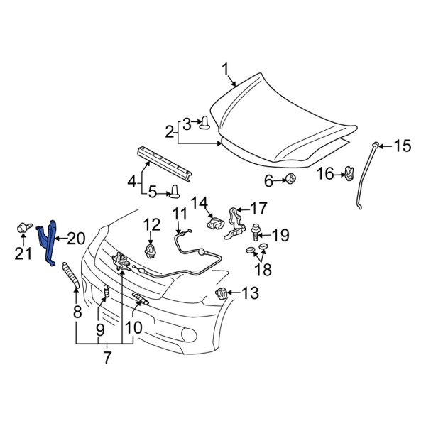 Hood Latch Support