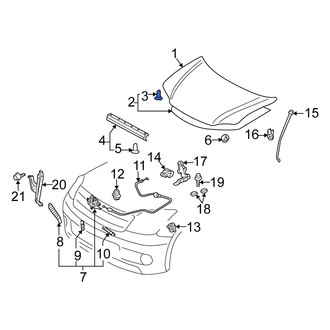 Scion OE - Hood Insulation Pad Clip