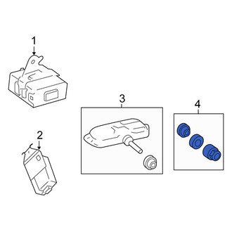 Scion OE - Tire Pressure Monitoring System (TPMS) Sensor Service Kit