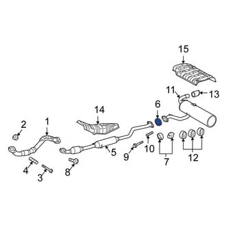 Scion OE - Rear Exhaust Muffler Gasket