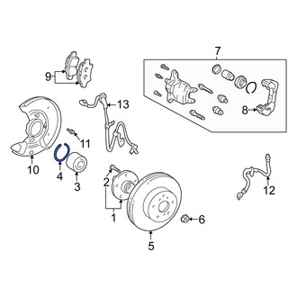 Scion OE - Front Wheel Bearing Snap Ring