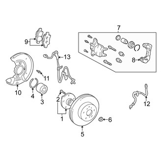 Scion OE - Front Suspension - Brake Components
