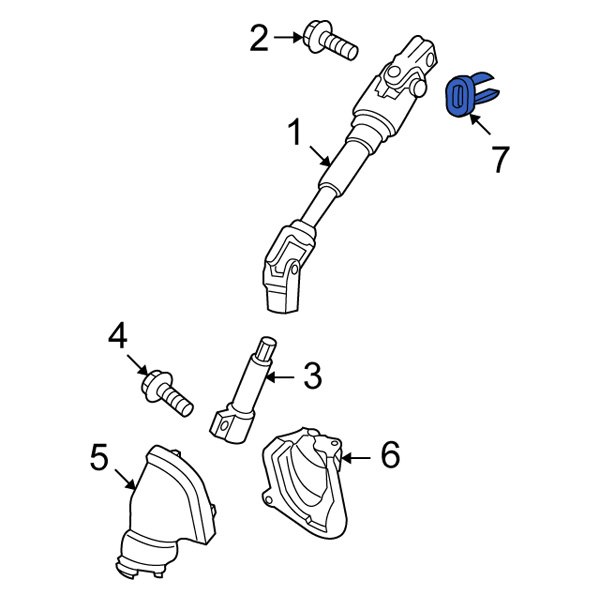 Steering Coupling Boot Clip