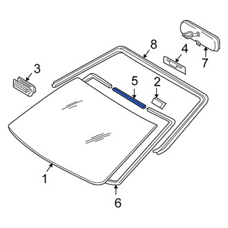 Scion OE - Lower Liftgate Glass Seal