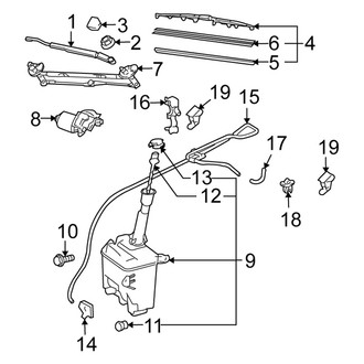 Scion OE - Windshield - Wiper & Washer Components