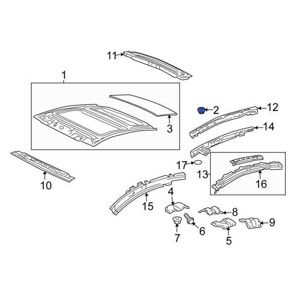 Roof Panel Nut