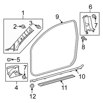 Scion OE - Pillars, Rocker & Floor - Interior Trim