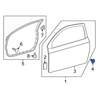 Scion OE - Rear Lower Liftgate Stop Bumper