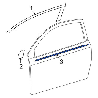 Scion OE - Front Left Door Belt Molding