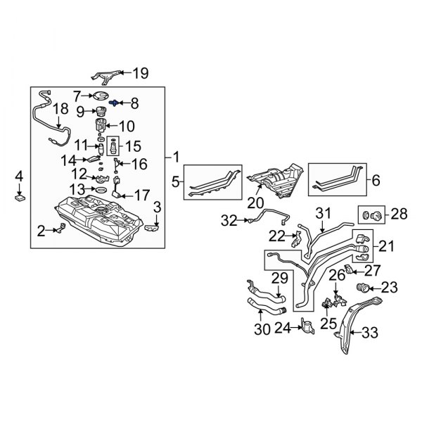 Fuel Line Retainer