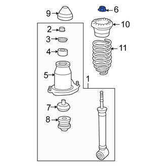 Scion OE - Suspension Shock Absorber Mount Nut
