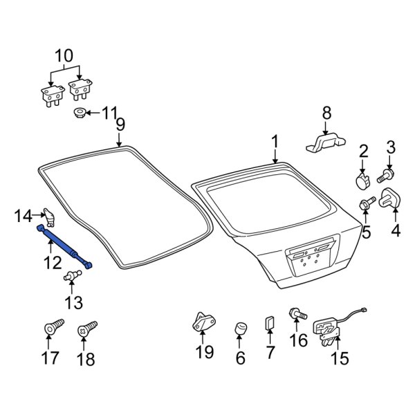 Liftgate Lift Support