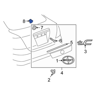 Scion OE - Liftgate Finish Panel Nut