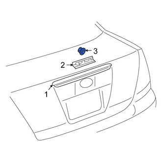 Scion OE - Center High Mount Stop Light Nut