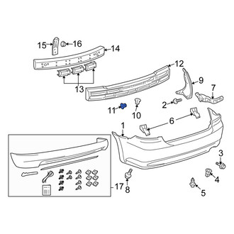 Scion OE - Rear Bumper Cover Grommet