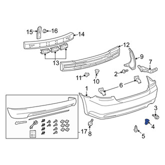 Scion OE - Rear Bumper Cover Grommet