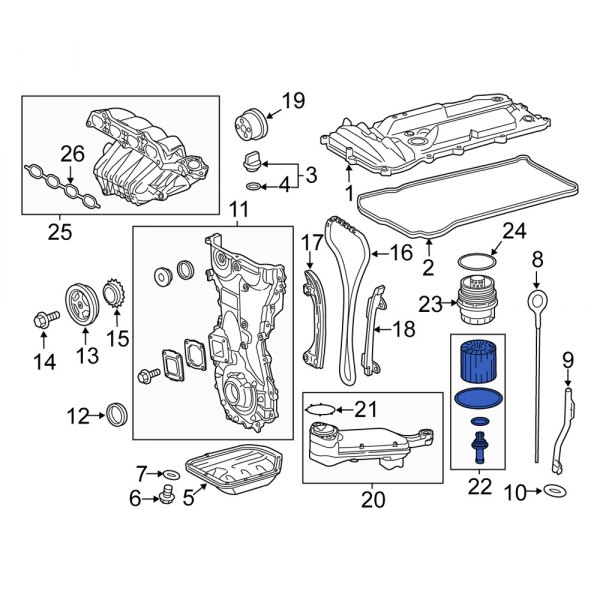 Engine Oil Filter Element