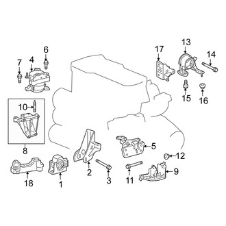 Scion OE - Engine / Transaxle - Engine & Transmission Mounting (Automatic Tr)
