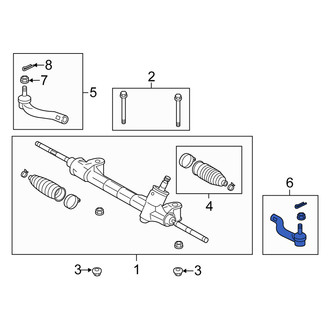Scion OE - Right Outer Steering Tie Rod End