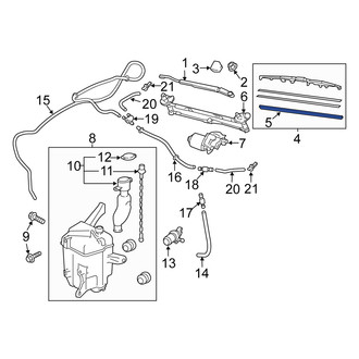 Scion OE - Left Wiper Blade Refill