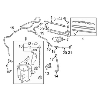 Scion OE - Windshield - Wiper & Washer Components