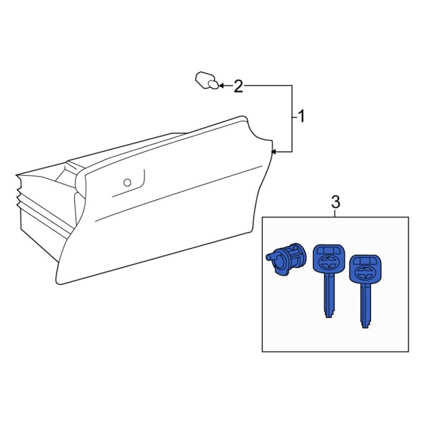 Glove Box Lock Kit