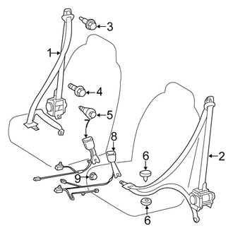 Scion OE - Restraint Systems - Front Seat Belts