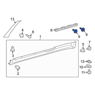 Scion OE - Rear Body Trim Molding Screw