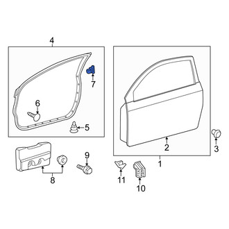 Scion OE - Rear Door Seal Clip