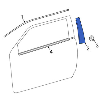 Scion OE - Front Door Window Molding
