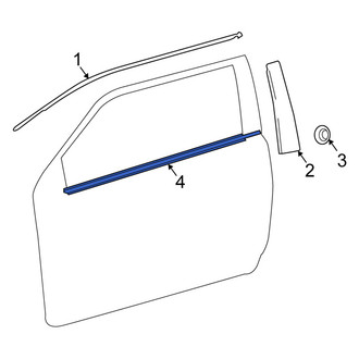 Scion OE - Front Left Door Belt Molding