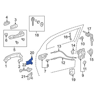 Scion OE - Front Right Upper Door Hinge