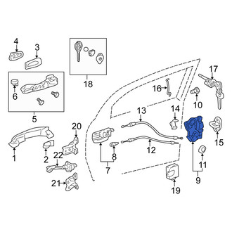 Scion OE - Front Left Door Latch Assembly