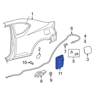 Scion OE - Rear Quarter Panel Vent