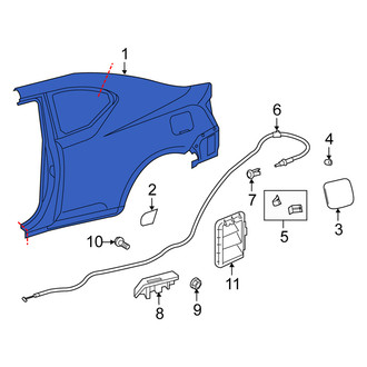 Scion OE - Rear Left Outer Quarter Panel