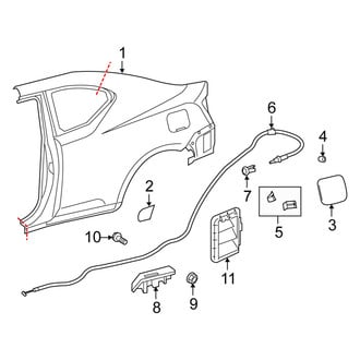 Scion OE - Quarter Panel & Components