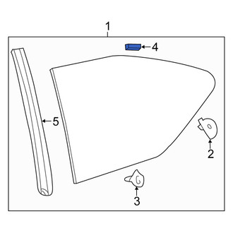 Scion OE - Quarter Panel Glass Spacer