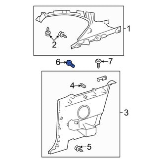 Scion OE - Interior Quarter Panel Trim Panel Bolt